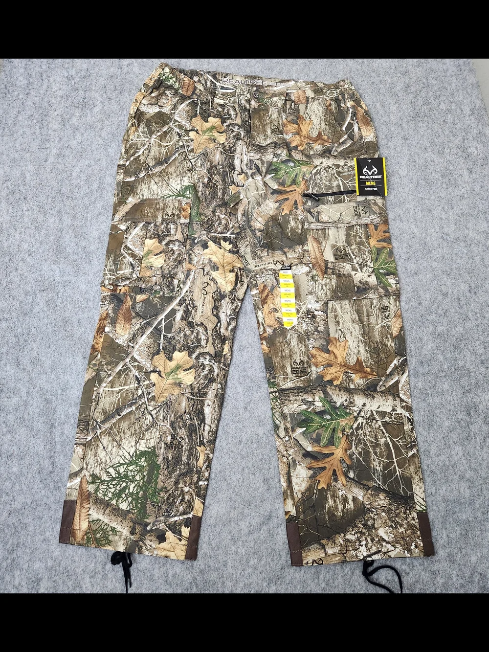 NWT Realtree Forest Camo Cargo Pants Men’s XL 40-42 Brown Hunting Outdoor Canvas